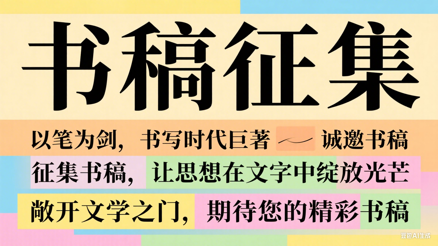 这是一个测试书稿征集活动